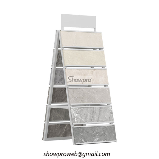 tiles display stand sample stone display solution