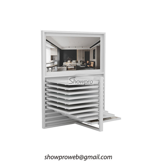 Wholesale sliding display racks for ceramic tile samples