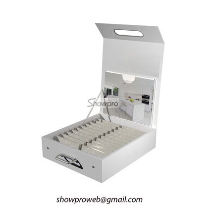 High quality cardboard suitcase for sample tiles