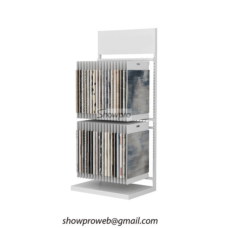 Carpet display rack floor standing page turning display rack
