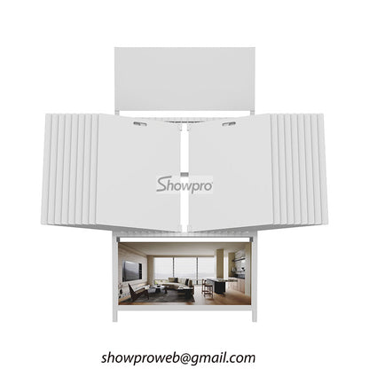 Freestanding rug display rack retail carpet display solution