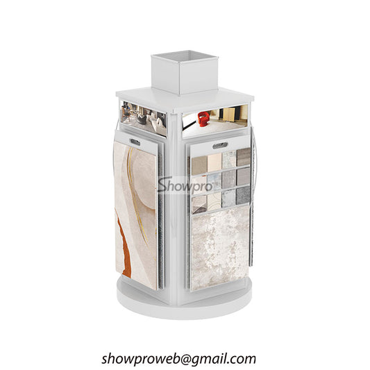 Commercial rug display rack carpet display stand factory