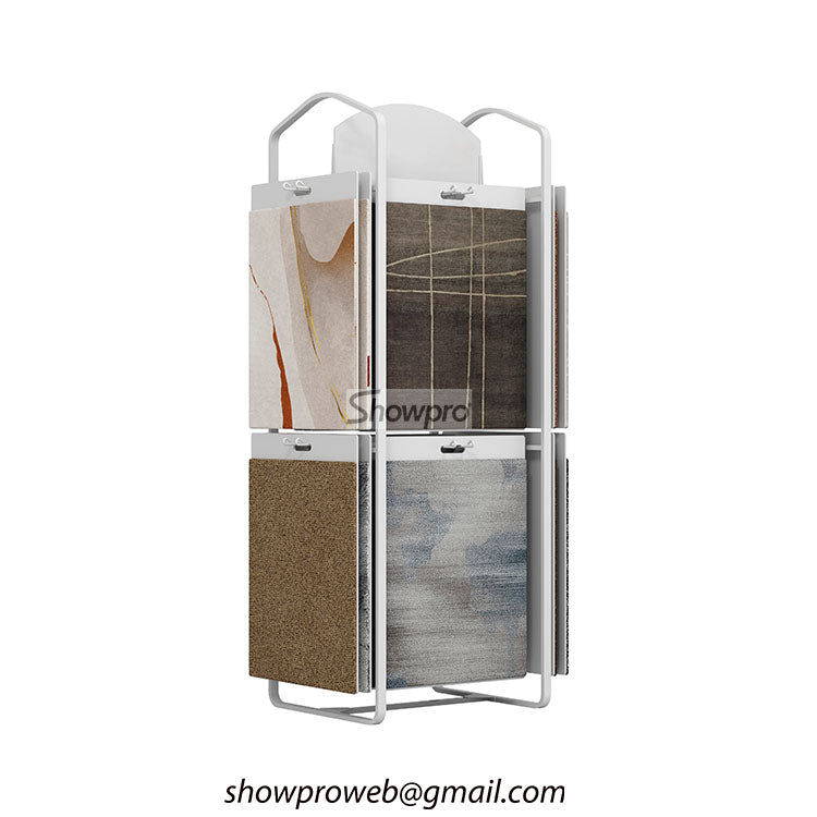 rug sample hanging display stand carpet displays – Showpro Trade Inc