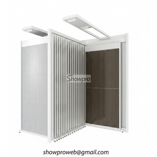 Wholesale sliding tile display frames for flooring retailers