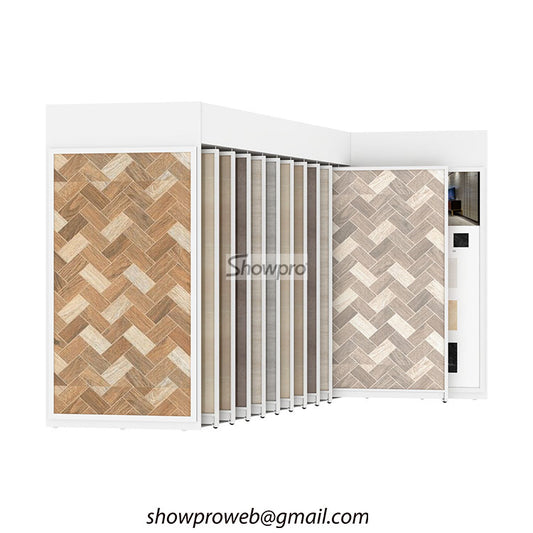 Pull-out vertical slider system for wood floors