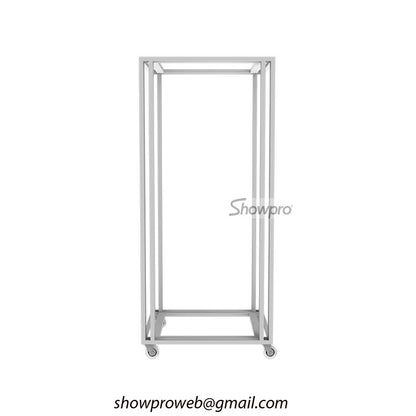 Wooden door display stand metal display rack