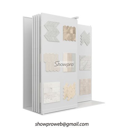 Mosaic tiles sliding display stand mosaic racks