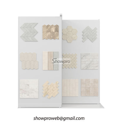 Mosaic tiles sliding display stand mosaic racks