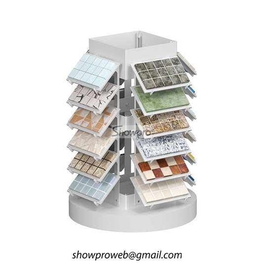 Mosaic samples display rack tile display props