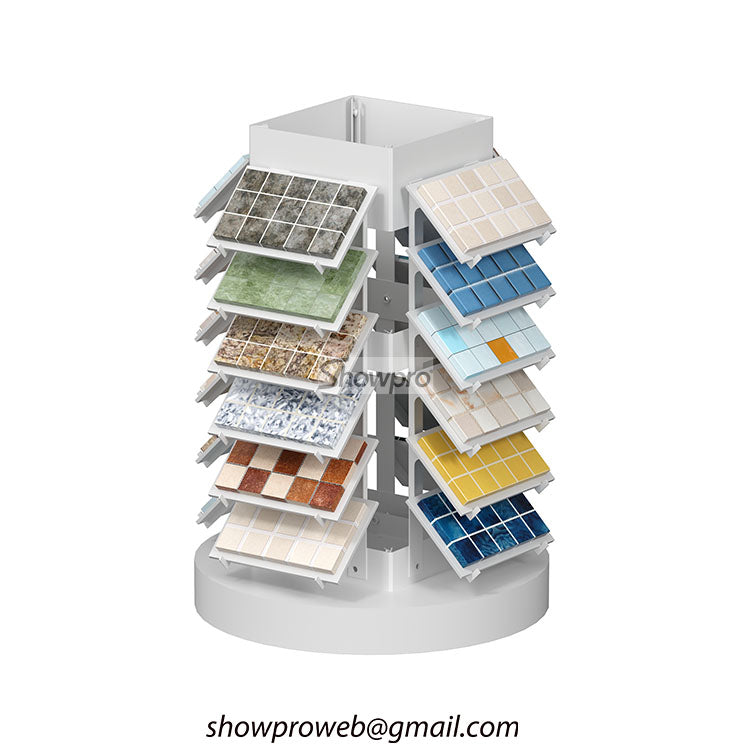 Mosaic samples display rack tile display props