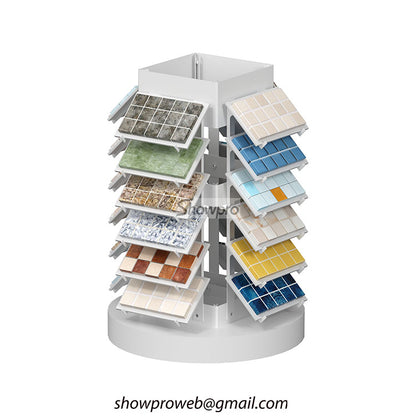 Mosaic samples display rack tile display props