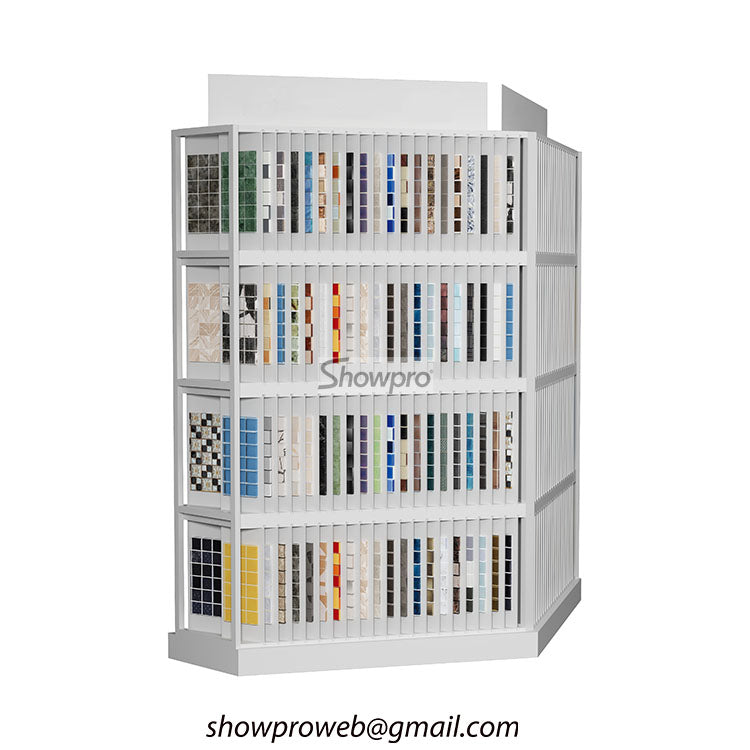 Simple display racks for mosaic tiles