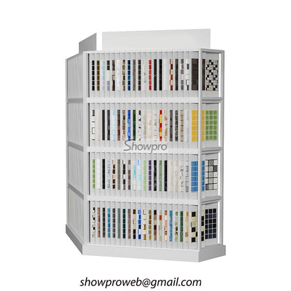 Simple display racks for mosaic tiles