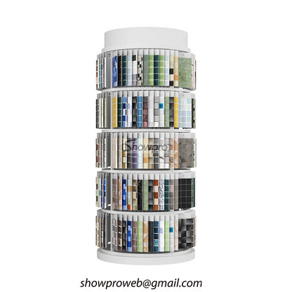 Mosaic samples display rack mosaic display showroom