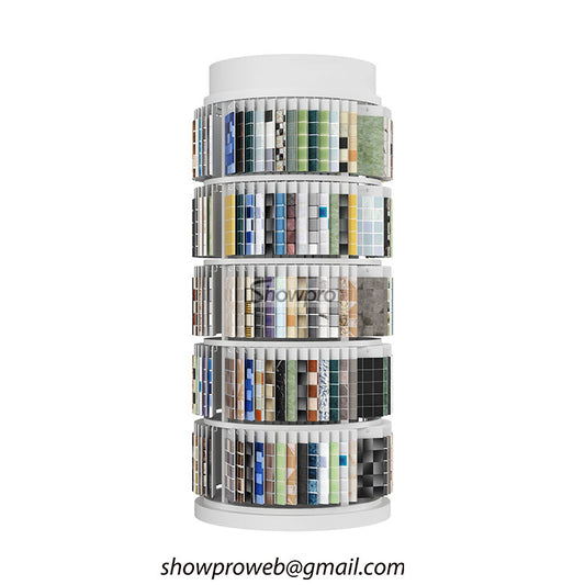 Mosaic samples display rack mosaic display showroom