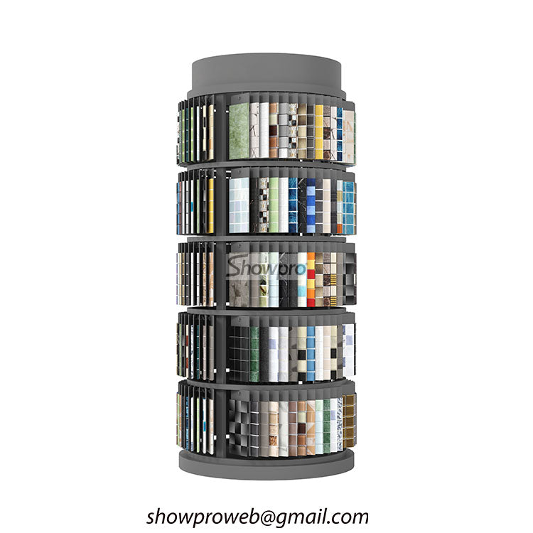 Mosaic samples display rack mosaic display showroom