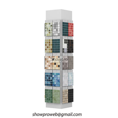 Custom logo mosaic tile display stand wholesale