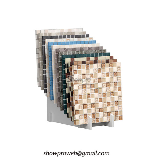 mosaic tiles simple display stand tile display solution