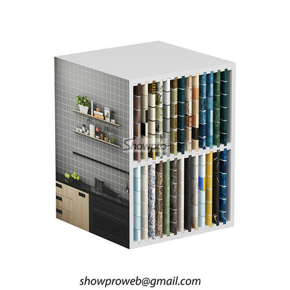 Mosaic tiles storage cabinet mosaic display solution