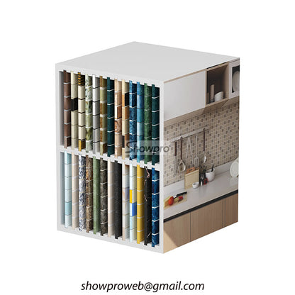 Mosaic tiles storage cabinet mosaic display solution