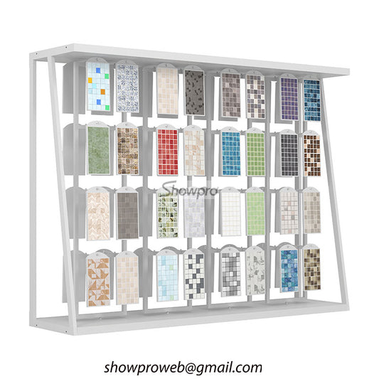 Mosaic samples hanging rack mosaic displays