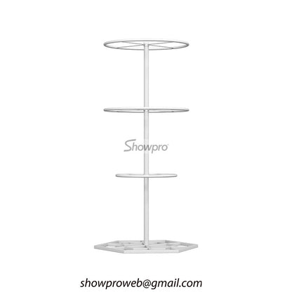 Mosaic sample tiles rotating display stand