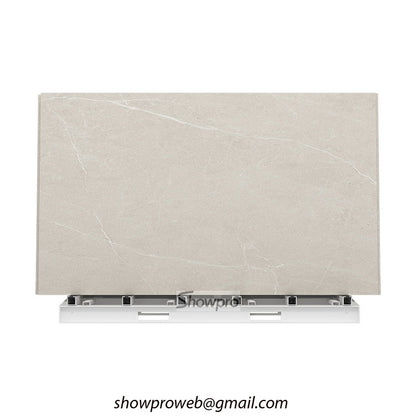 large tiles display stand showroom stone displays
