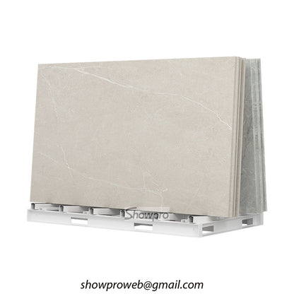 large tiles display stand showroom stone displays