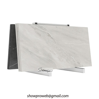 Durable slab tile display rack marble stone storage stand