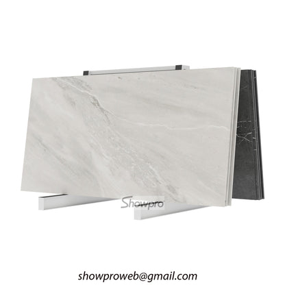 Durable slab tile display rack marble stone storage stand