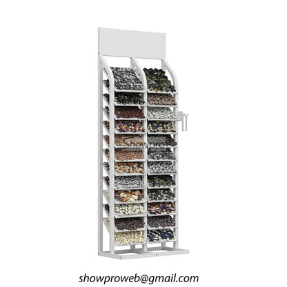 Storage solution for multiple outdoor stone samples