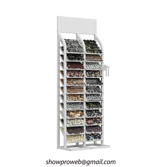 Storage solution for multiple outdoor stone samples