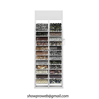 Storage solution for multiple outdoor stone samples
