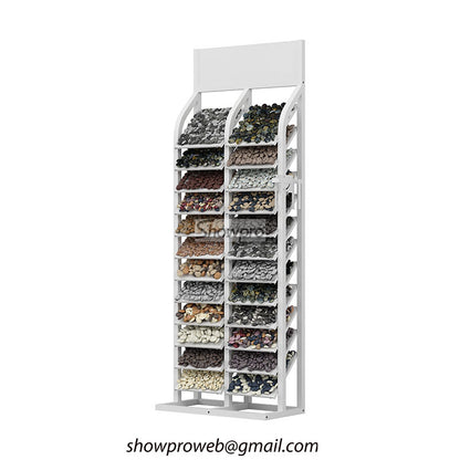 Storage solution for multiple outdoor stone samples