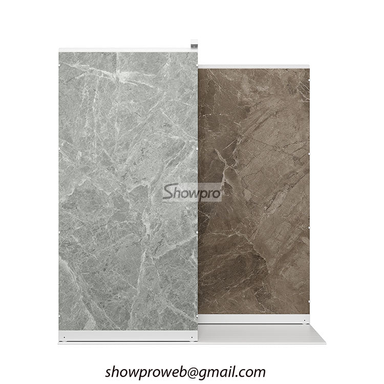 porcelain tiles sliding displays marble display rack