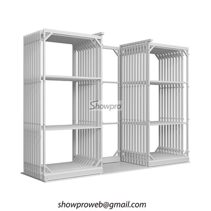 Commercial sliding display for natural stone pavers