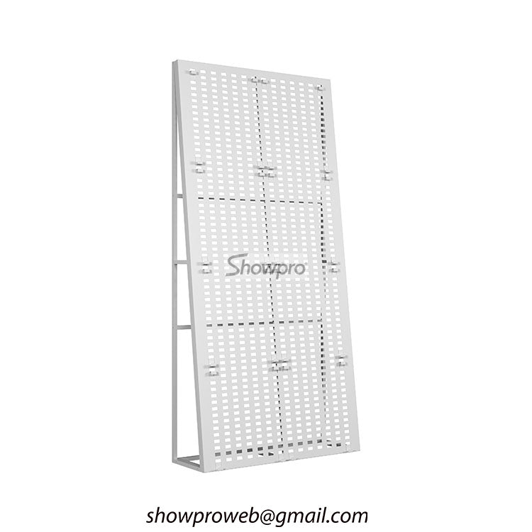 Perforated display board for heavy tile samples