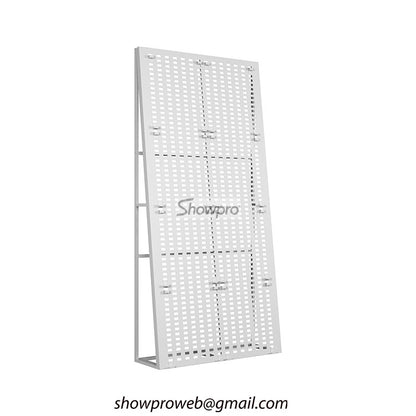 Perforated display board for heavy tile samples