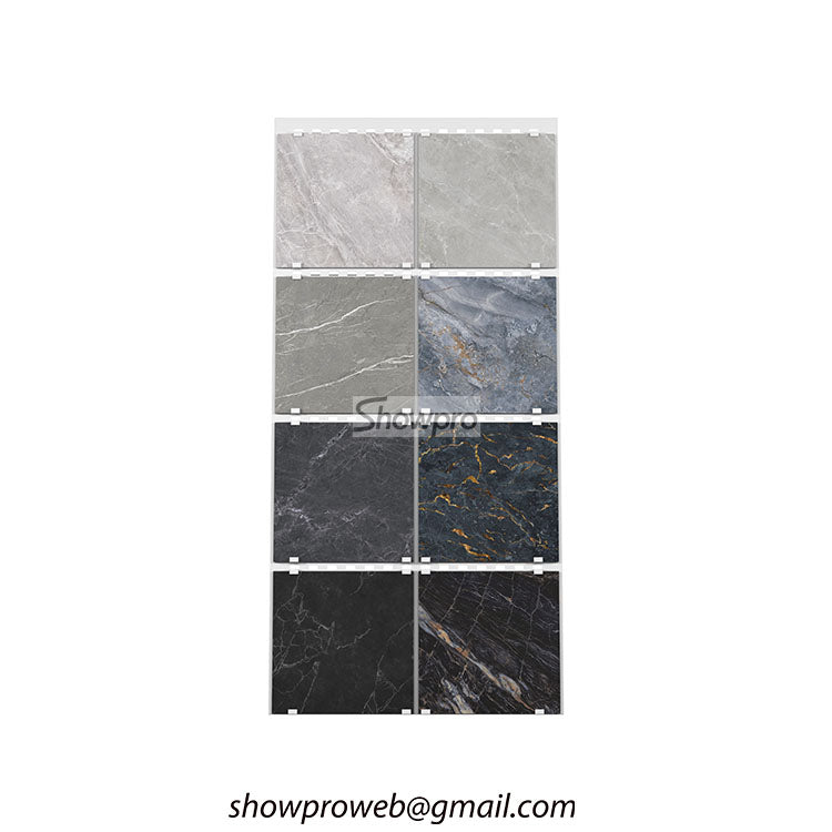 Perforated display board for heavy tile samples