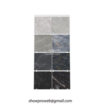 Perforated display board for heavy tile samples