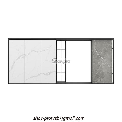 large slab sliding display stand sample stone displays