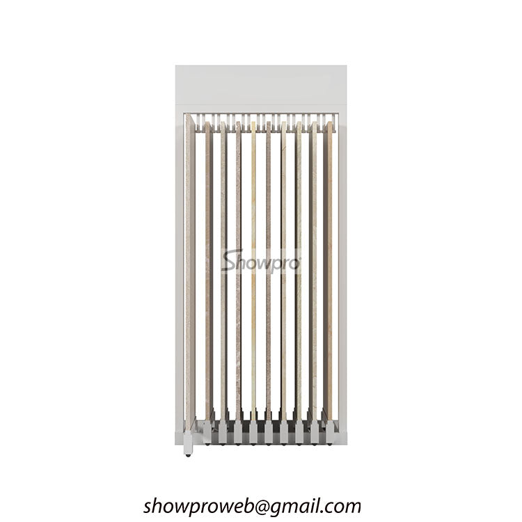 10-panel ceramic tile sliding display stand