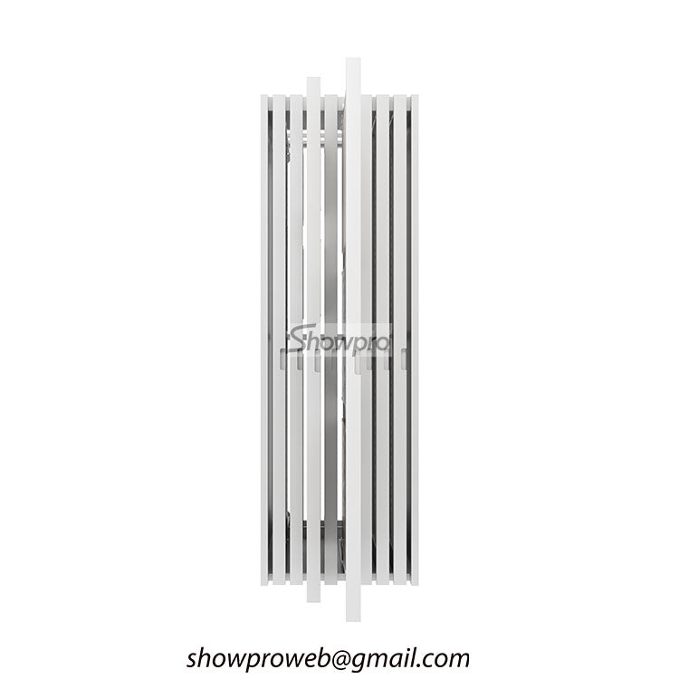 Multi-panel pull-out tile display stand for wall tiles