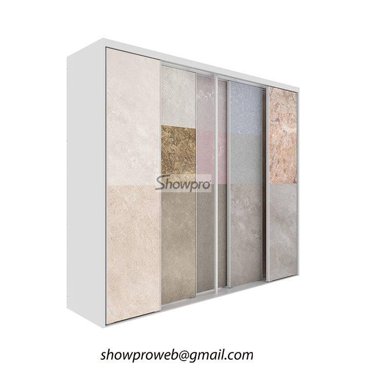 granite panels sliding display stand wholesale