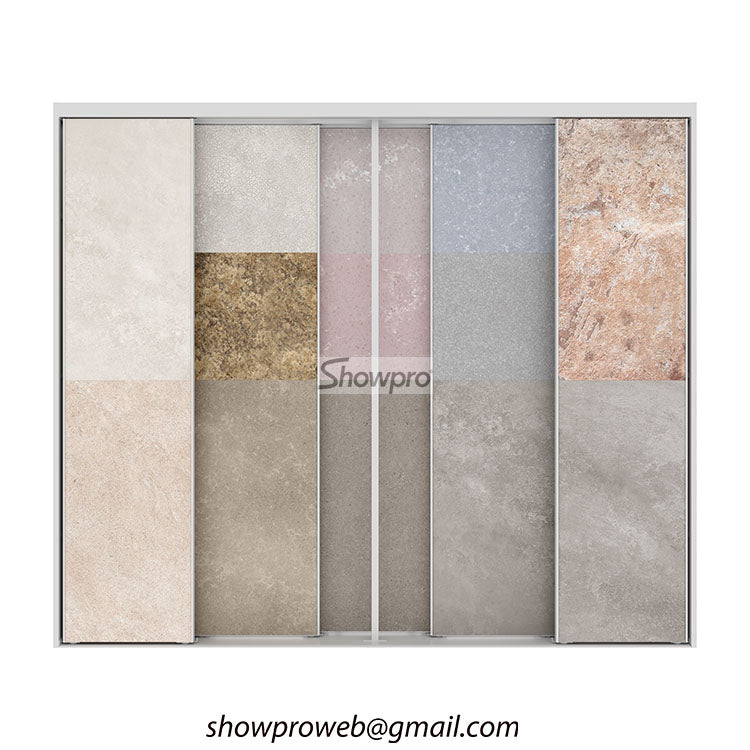 granite panels sliding display stand wholesale