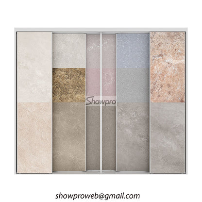 granite panels sliding display stand wholesale