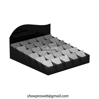 Acrylic sample stone display stand stone presentation