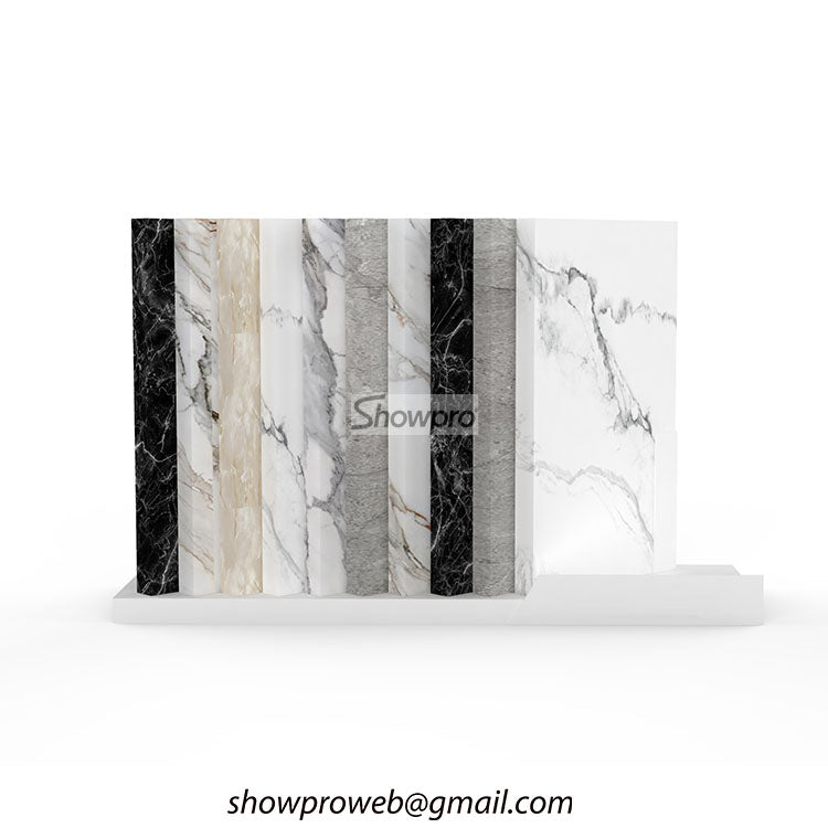 Custom-sized tile display stands for sale