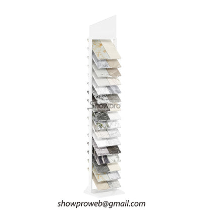 Custom logo tile sample display rack for manufacturers
