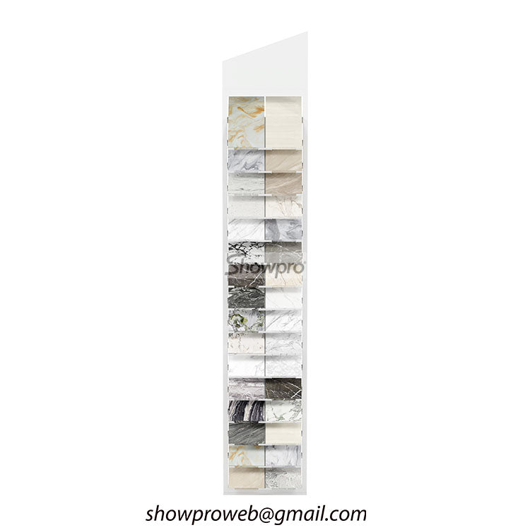 Custom logo tile sample display rack for manufacturers